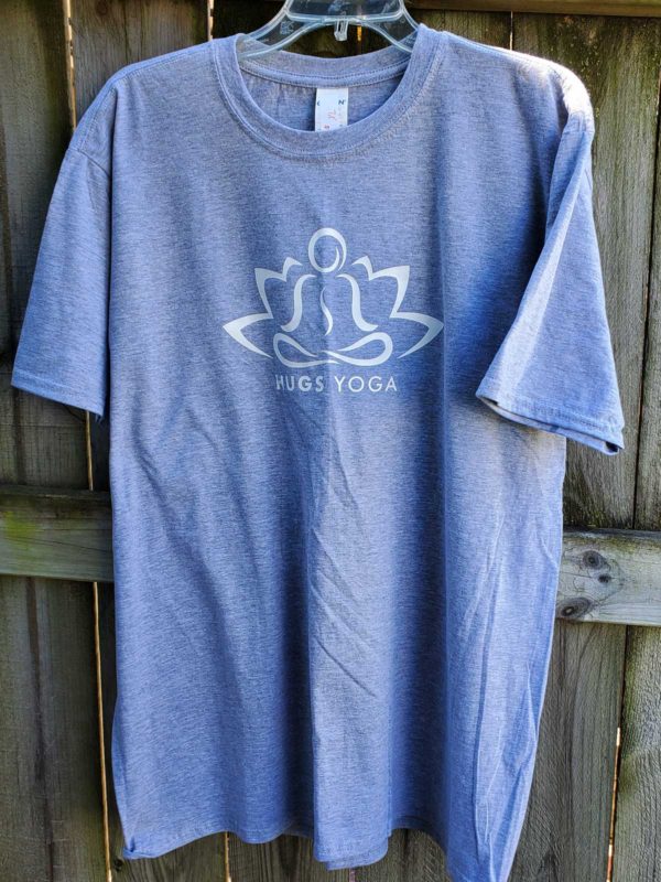 hugsyoga-white-logo-unisex-cotton-t-shirt-grey